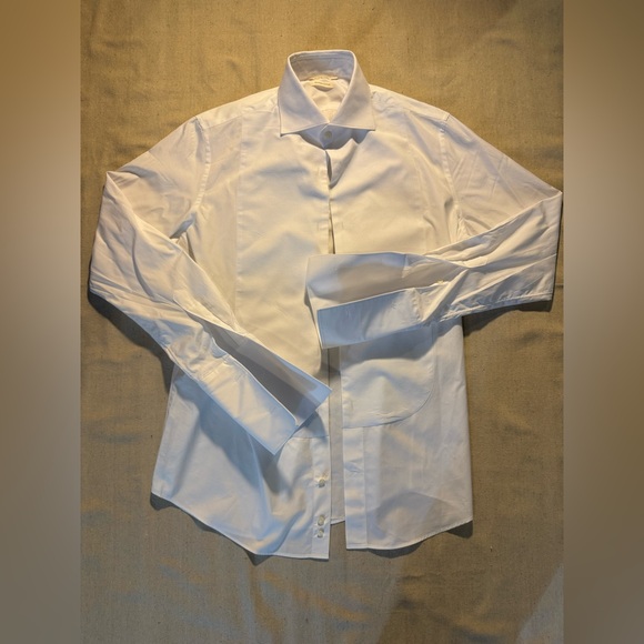 Suitsupply Egyptian Testa Cotton tuxedo shirt French cuff 16.5 x 42 - Picture 1 of 3